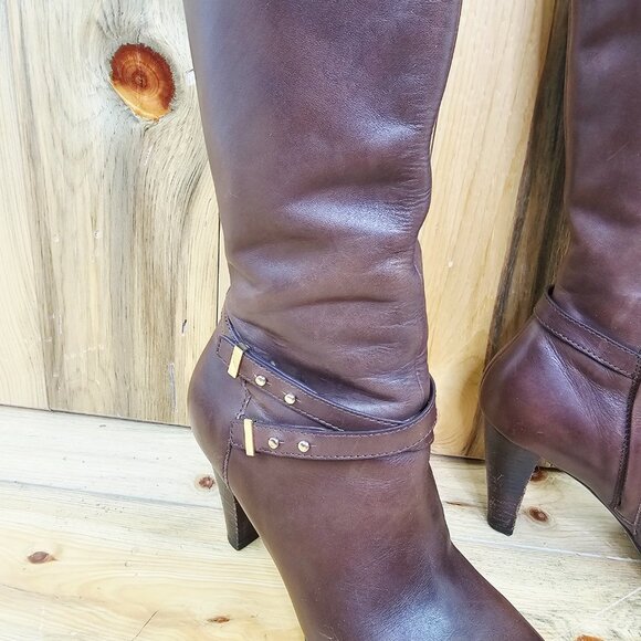 Cole Haan “Nike Air” Cara Tall Boot Chestnut Brown Size 7.5 - Picture 2 of 7